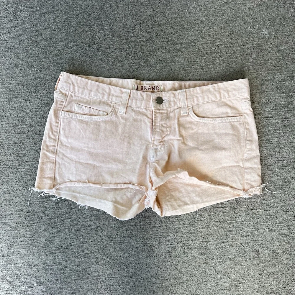 J‎ Brand Women's Cutoff Denim Shorts Sherbet Pink Size 28